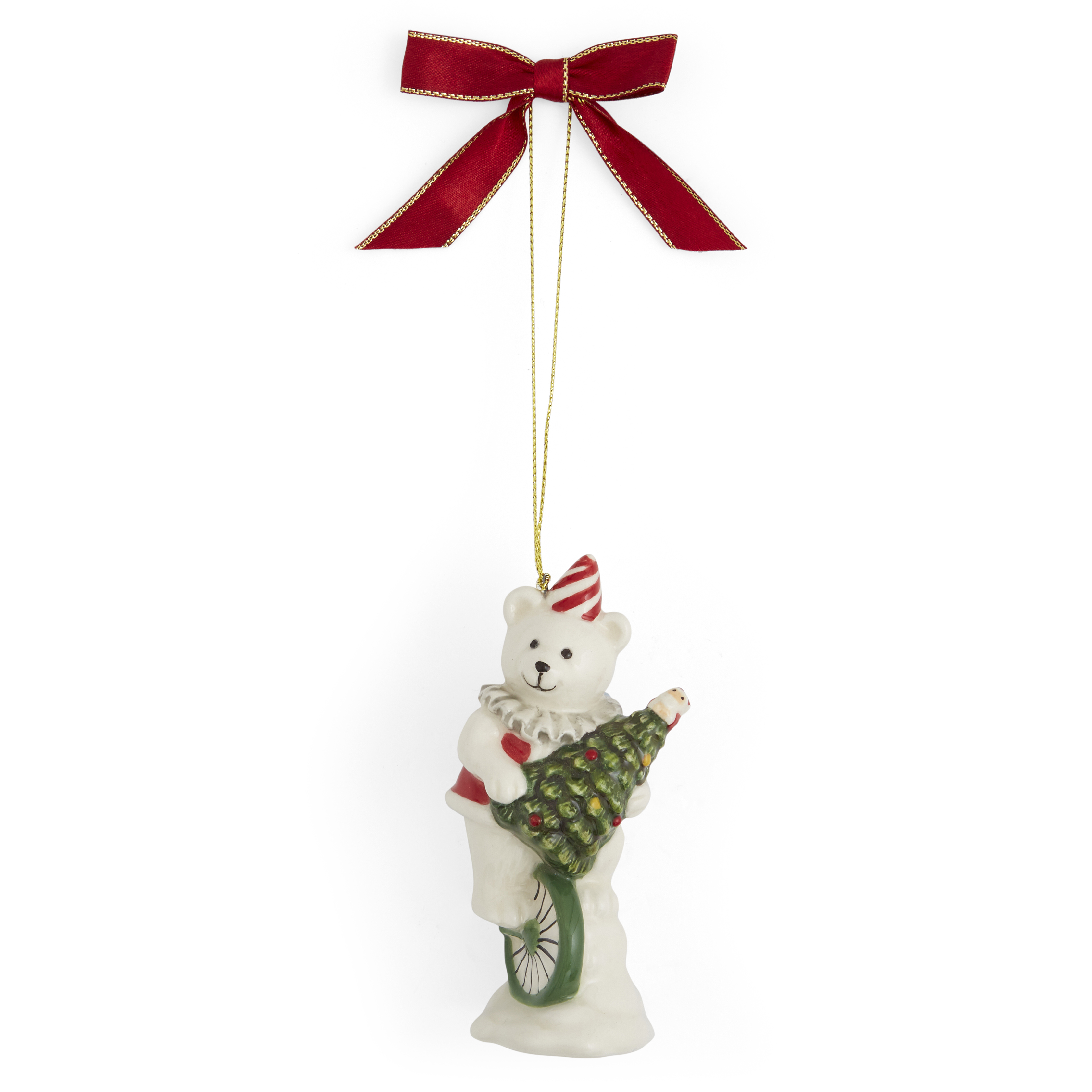 Christmas Tree Carnival Bear Ornament image number null